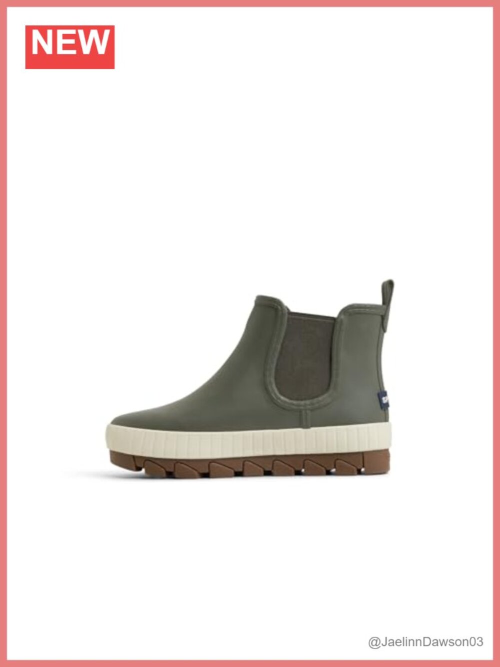 Waterproof Chelsea Rain Boots with Micro-Fleece Lining Ankle